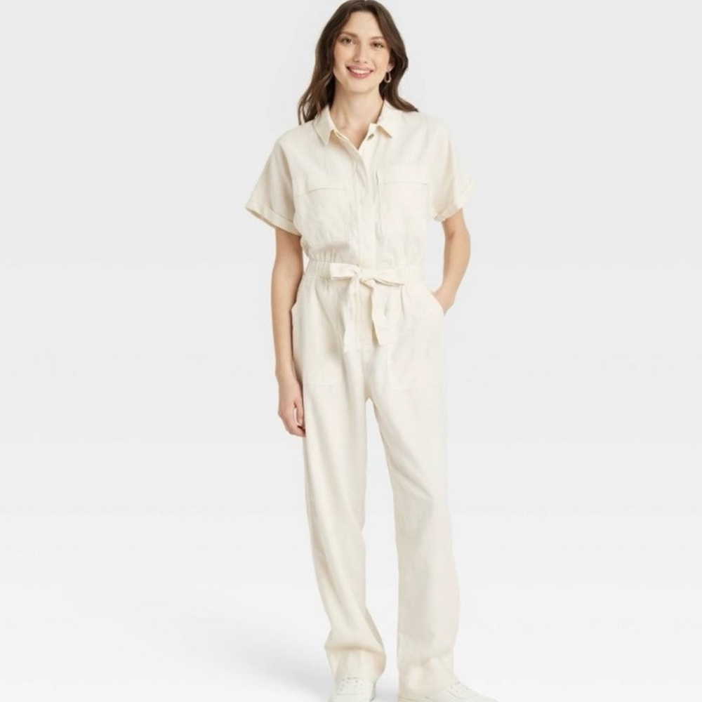 Universal Thread Light Cream Jumpsuit